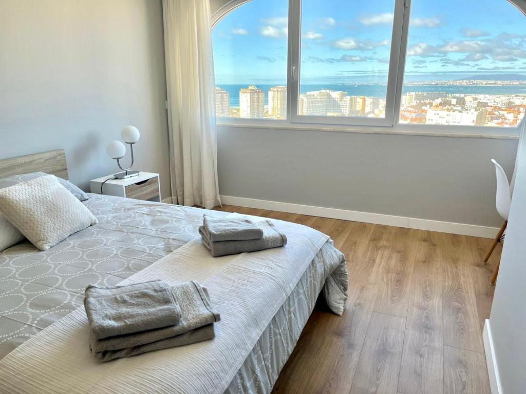 T2 Com Uma Vista Deslumbrante Sobre O Atlantico! Apartment Costa de Caparica Ngoại thất bức ảnh